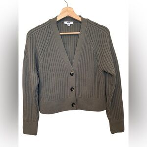 Mavi Green Khaki Knit Women's Cardigan‎